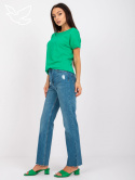 Niebieskie proste jeansy damskie Sonia 00040