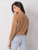 Klasyczny brązowy sweter 00098